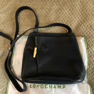 Longchamp cross body bag Navy EUC
